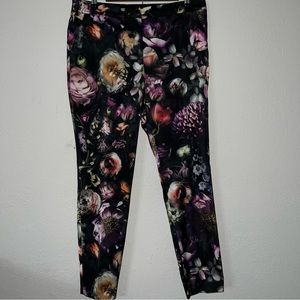 Ted Baker Black Floral Print Trousers
